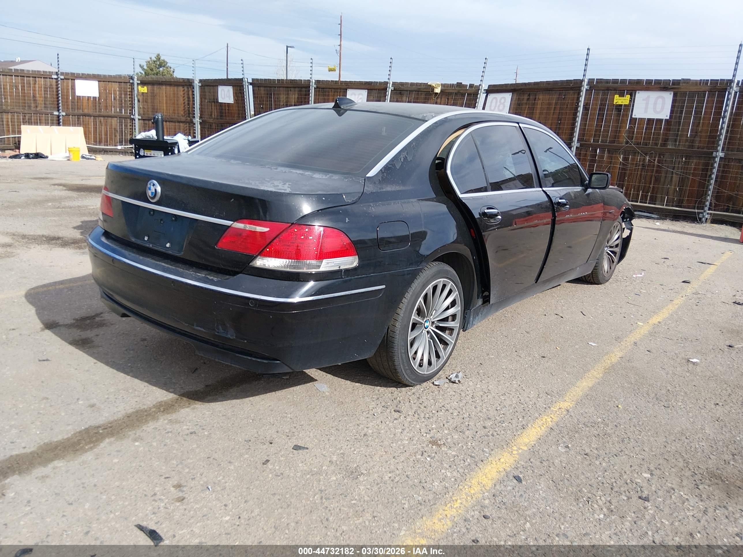 2008 Bmw 750li   Black vin: WBAHN83568DT77718