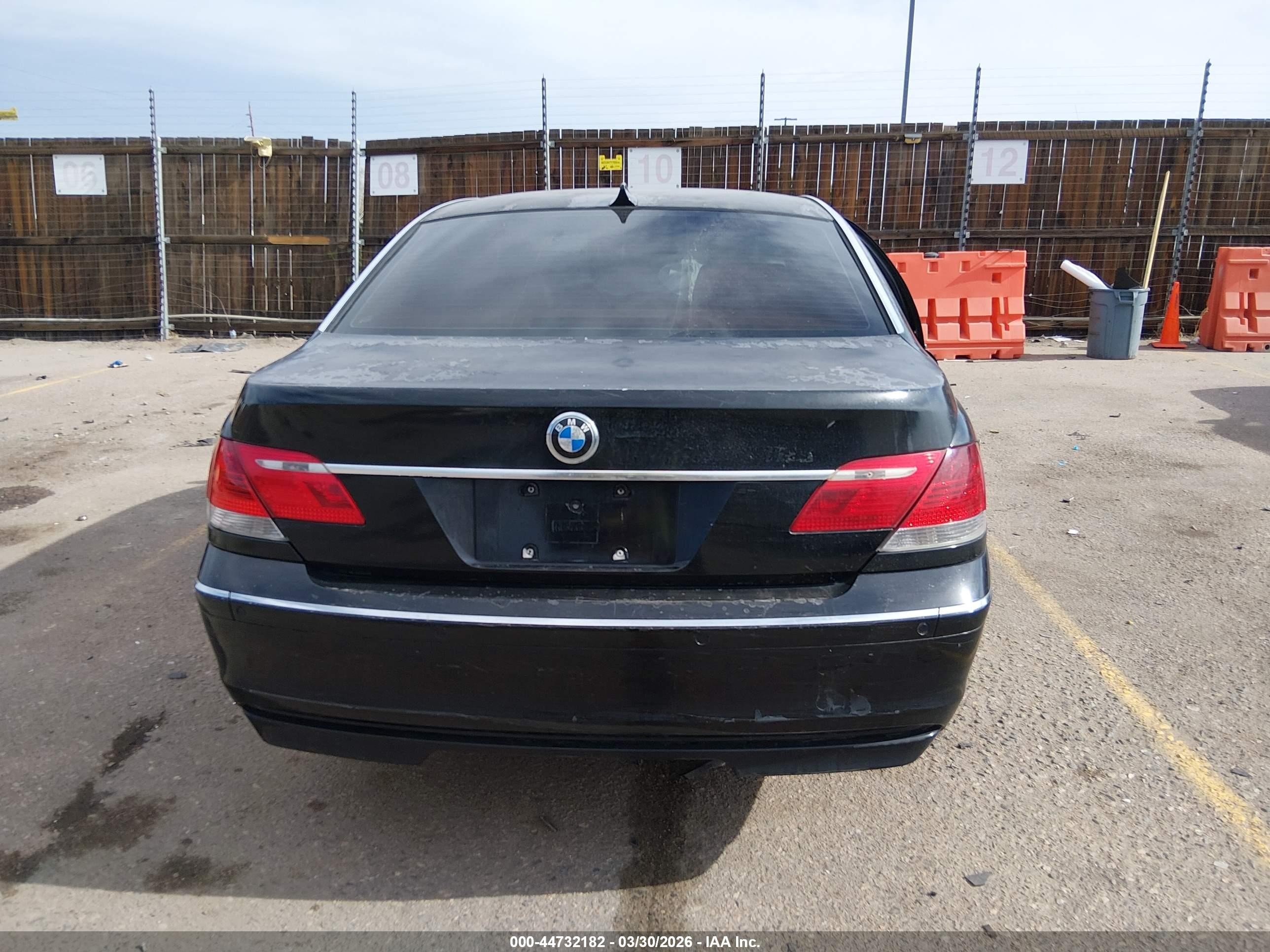 2008 Bmw 750li   Black vin: WBAHN83568DT77718
