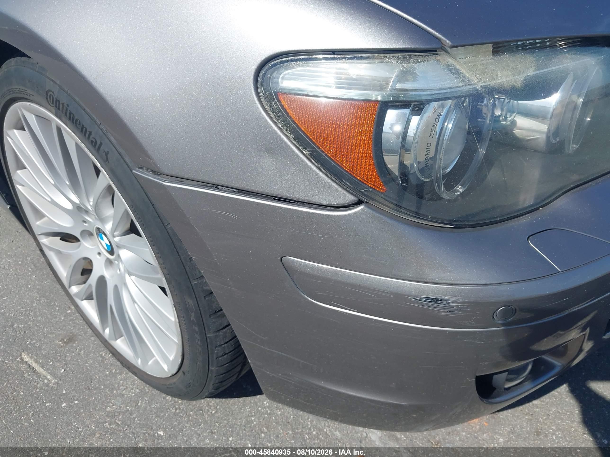 2008 Bmw 750li   Серый vin: WBAHN83568DT78819