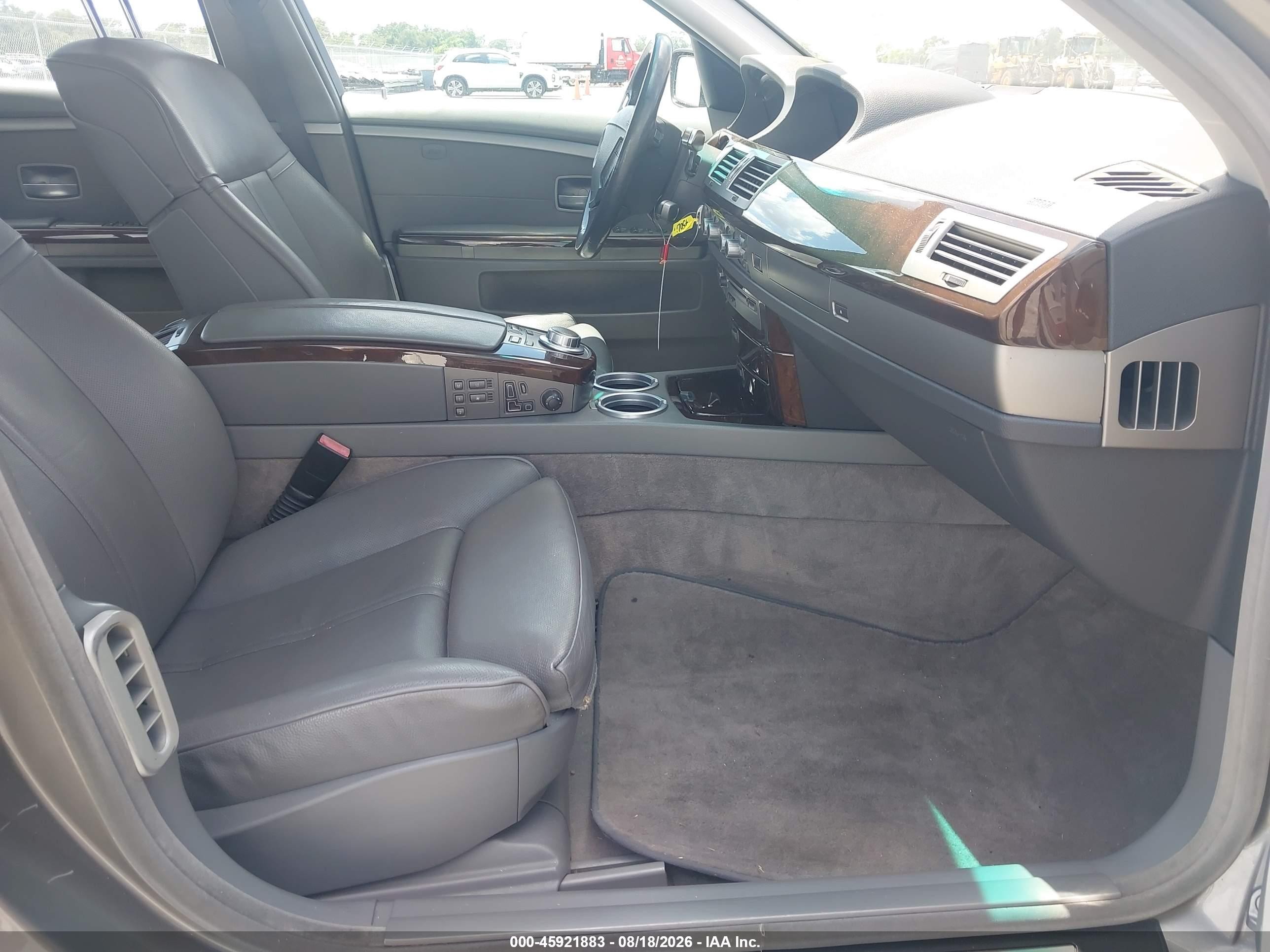 2008 Bmw 750li   Gray vin: WBAHN83568DT78819
