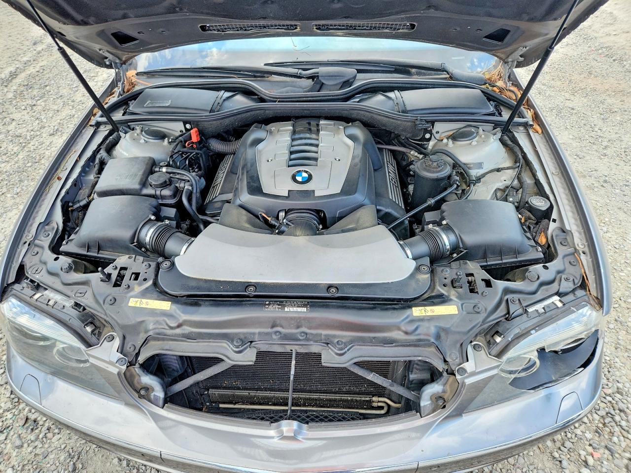2008 Bmw 750 Li Gray vin: WBAHN83568DT84068