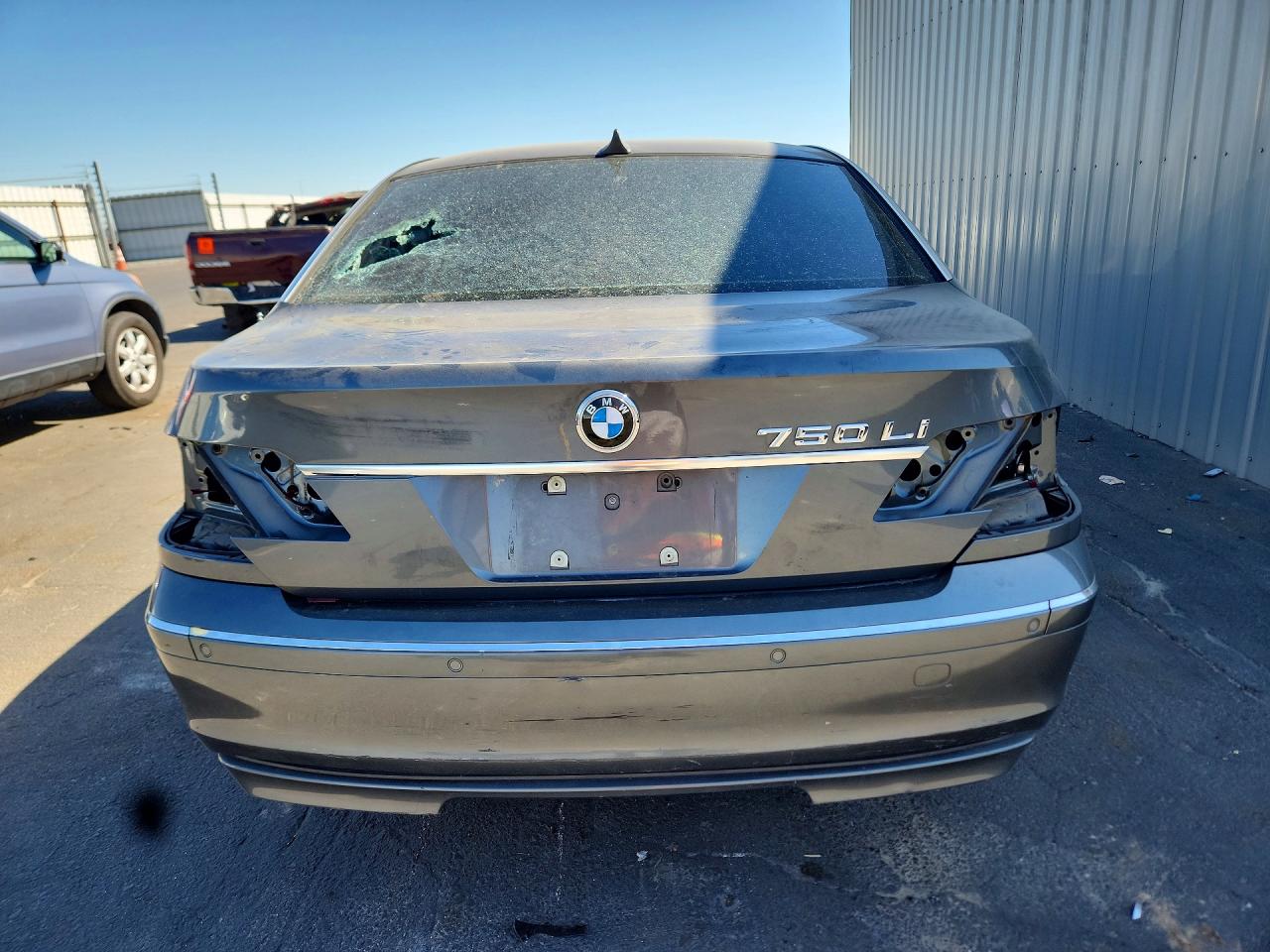 2008 Bmw 750 Li Gray vin: WBAHN83568DT84619