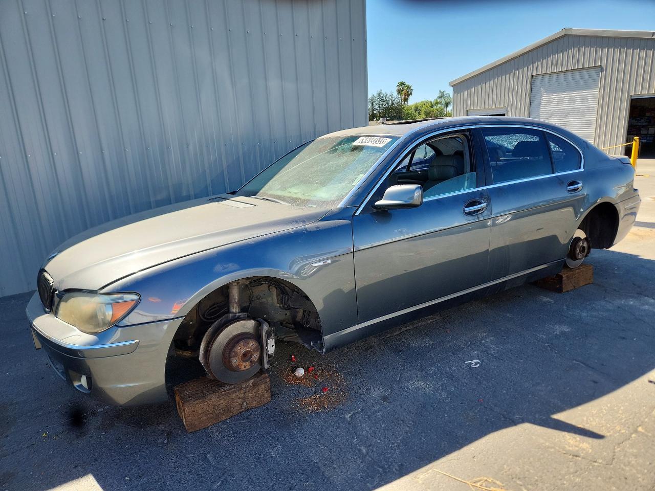 2008 Bmw 750 Li Gray vin: WBAHN83568DT84619