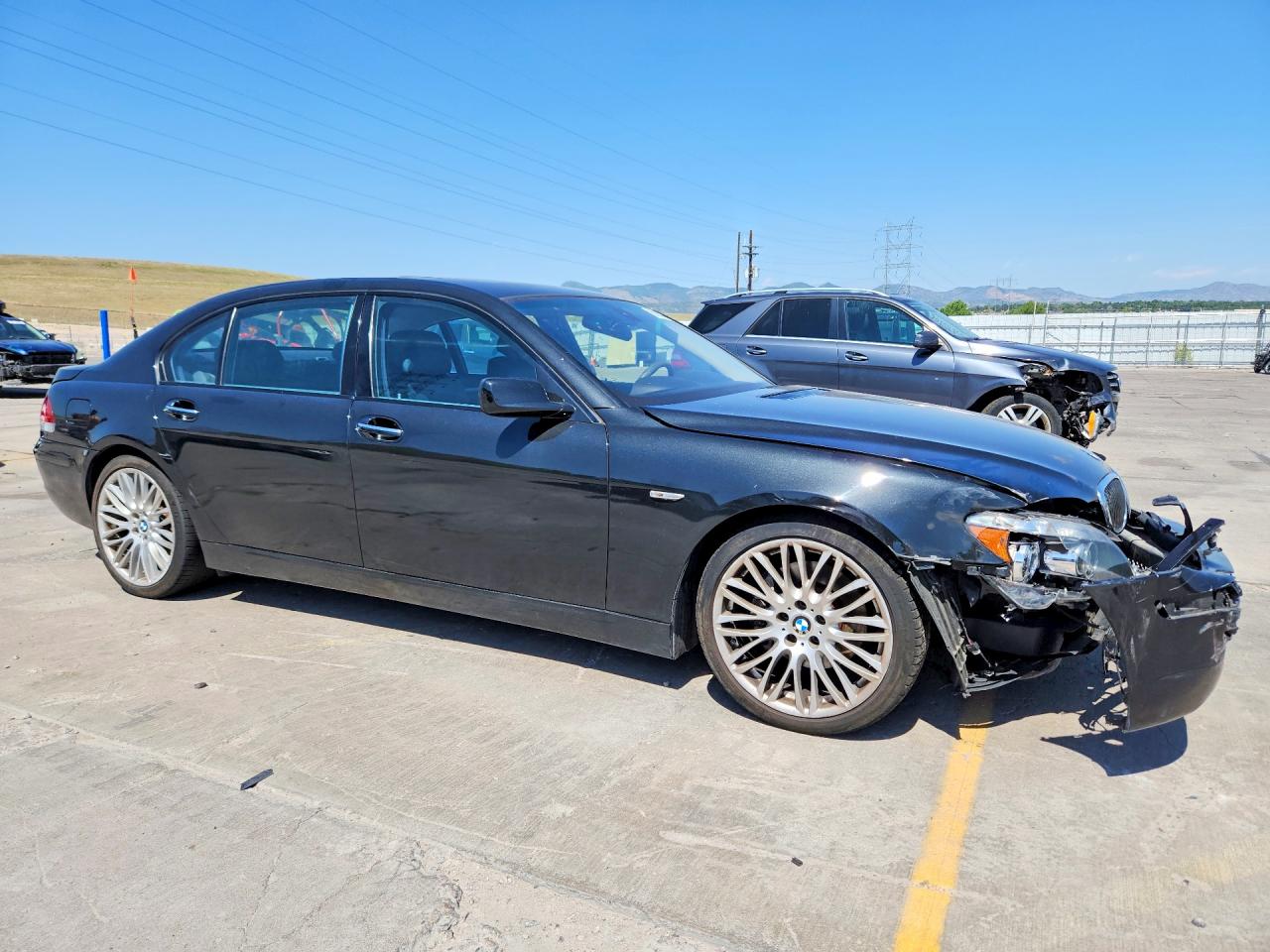 2008 Bmw 750 Li Charcoal vin: WBAHN83568DT85849