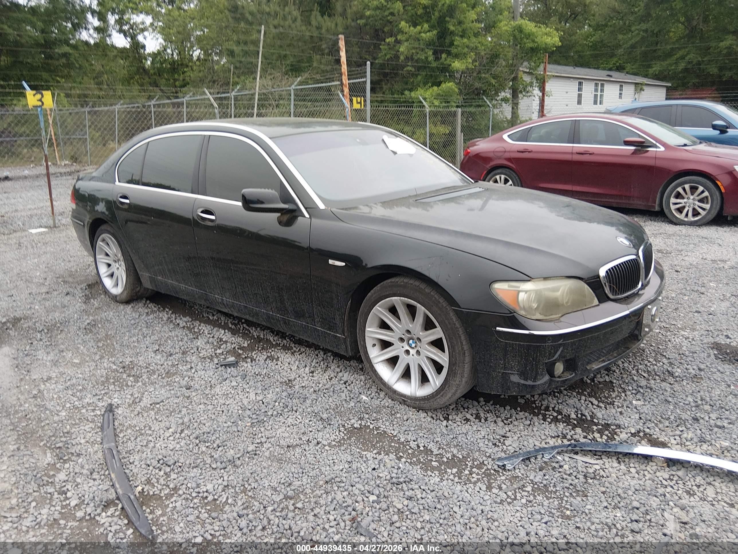2006 Bmw 750li   Black vin: WBAHN83576DT25821