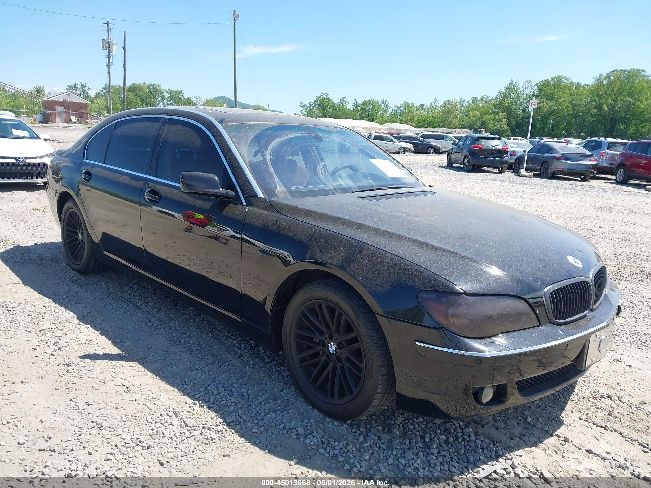 2006 Bmw 750li   Black vin: WBAHN83576DT32977