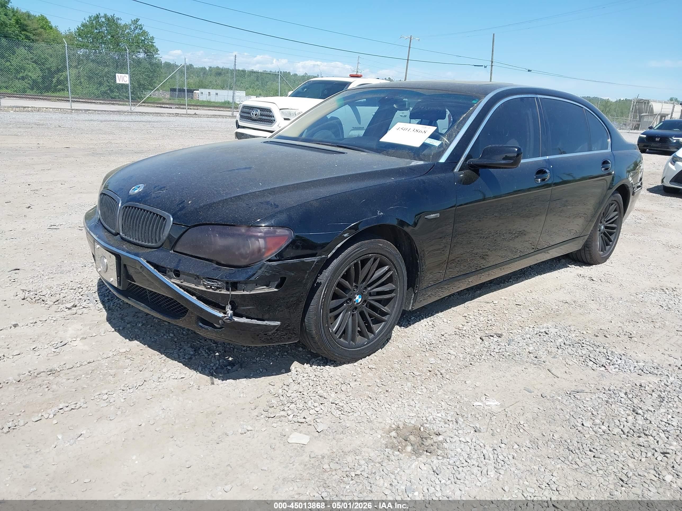 2006 Bmw 750li   Черный vin: WBAHN83576DT32977
