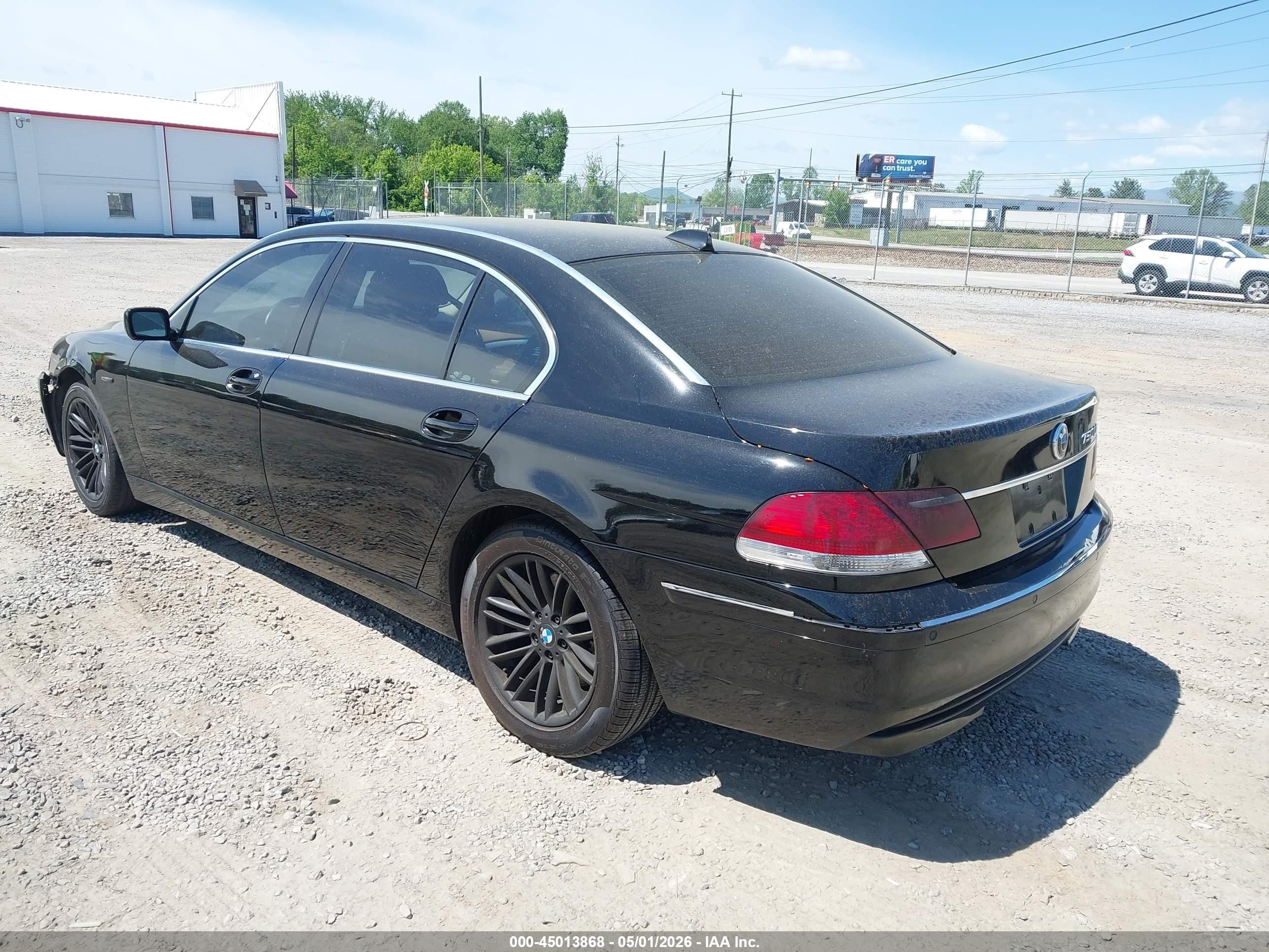 2006 Bmw 750li   Черный vin: WBAHN83576DT32977