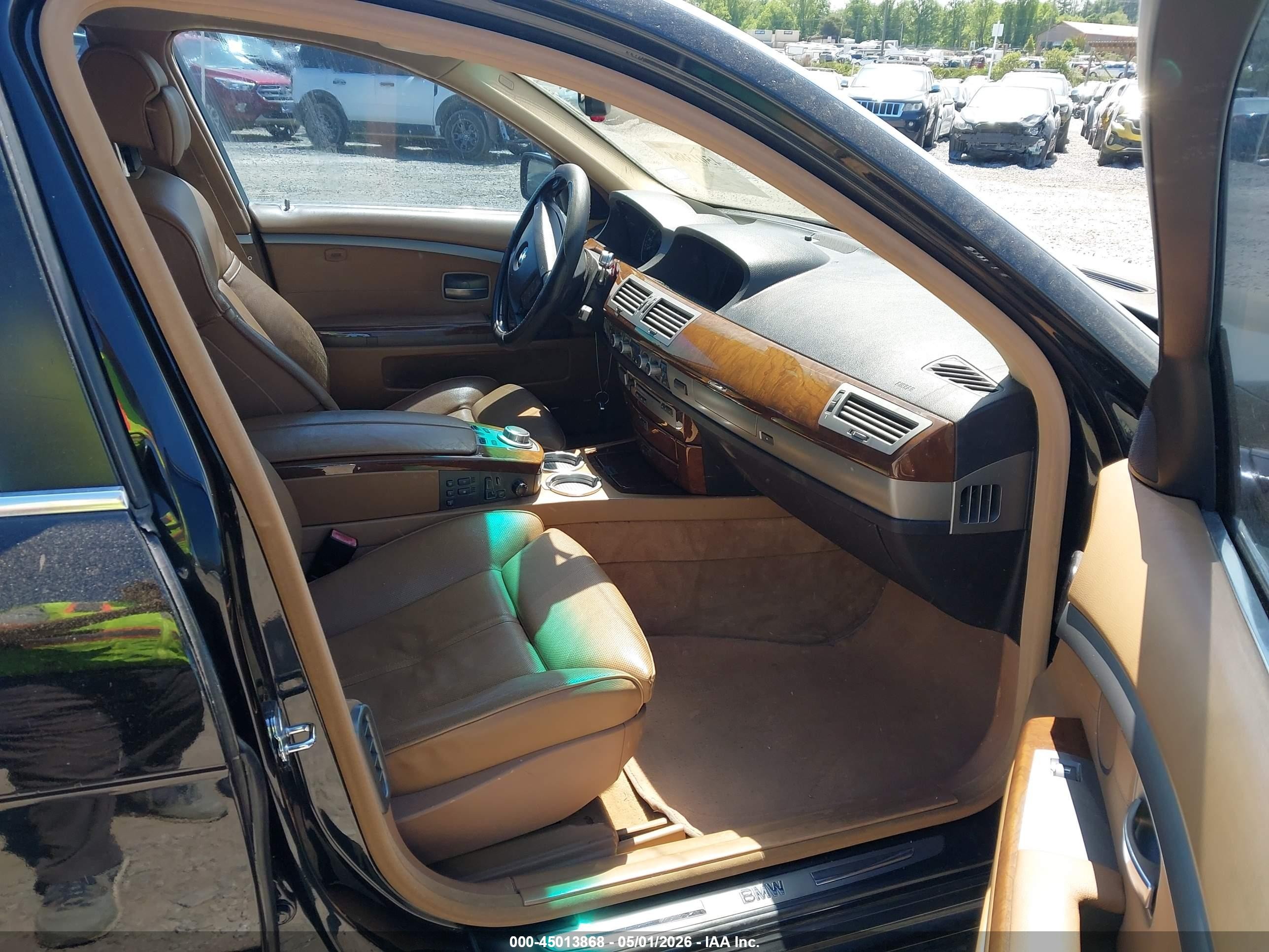 2006 Bmw 750li   Черный vin: WBAHN83576DT32977
