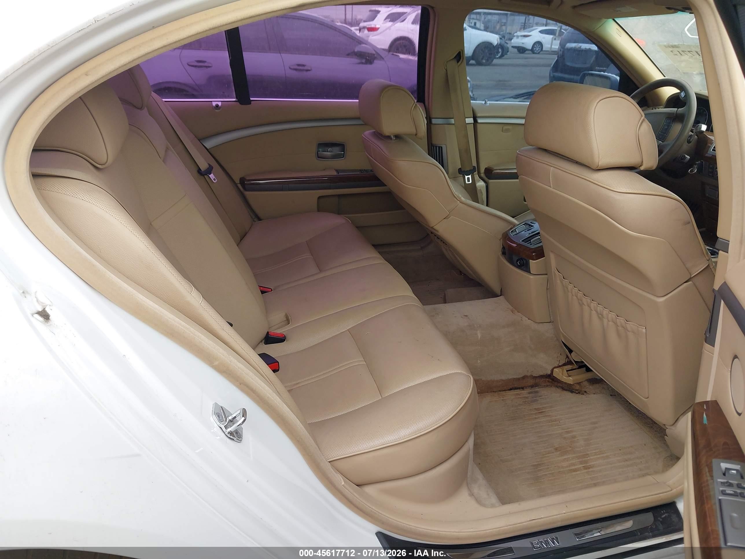 2006 Bmw 750li   White vin: WBAHN83576DT34826