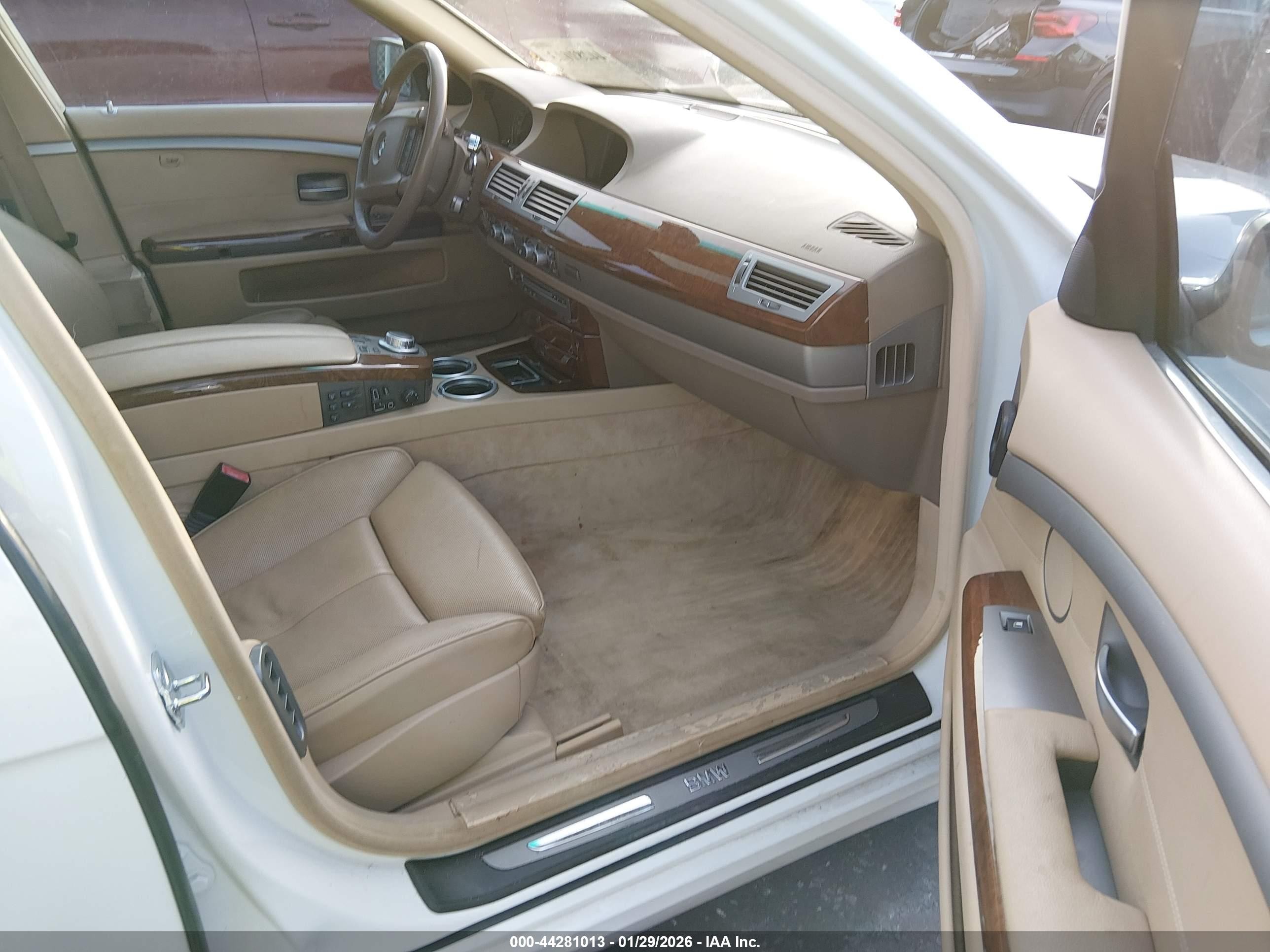 2006 Bmw 750li   White vin: WBAHN83576DT59984