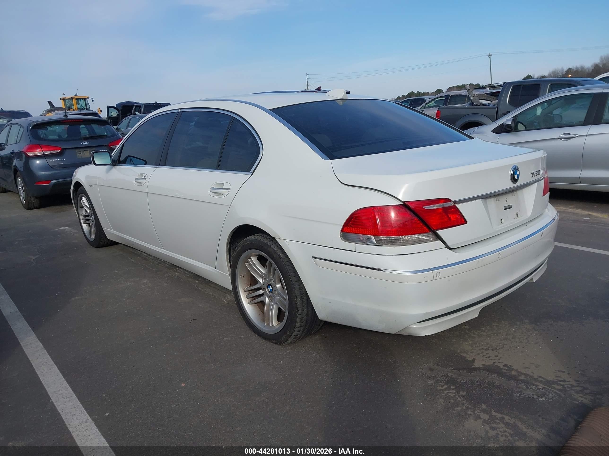 2006 Bmw 750li   White vin: WBAHN83576DT59984
