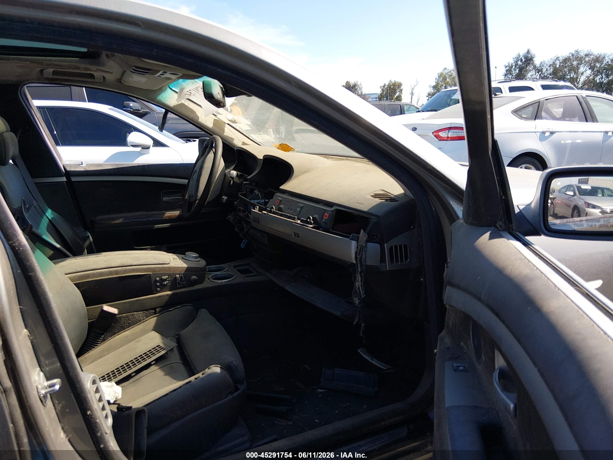 2006 Bmw 750li   Gray vin: WBAHN83576DT61699