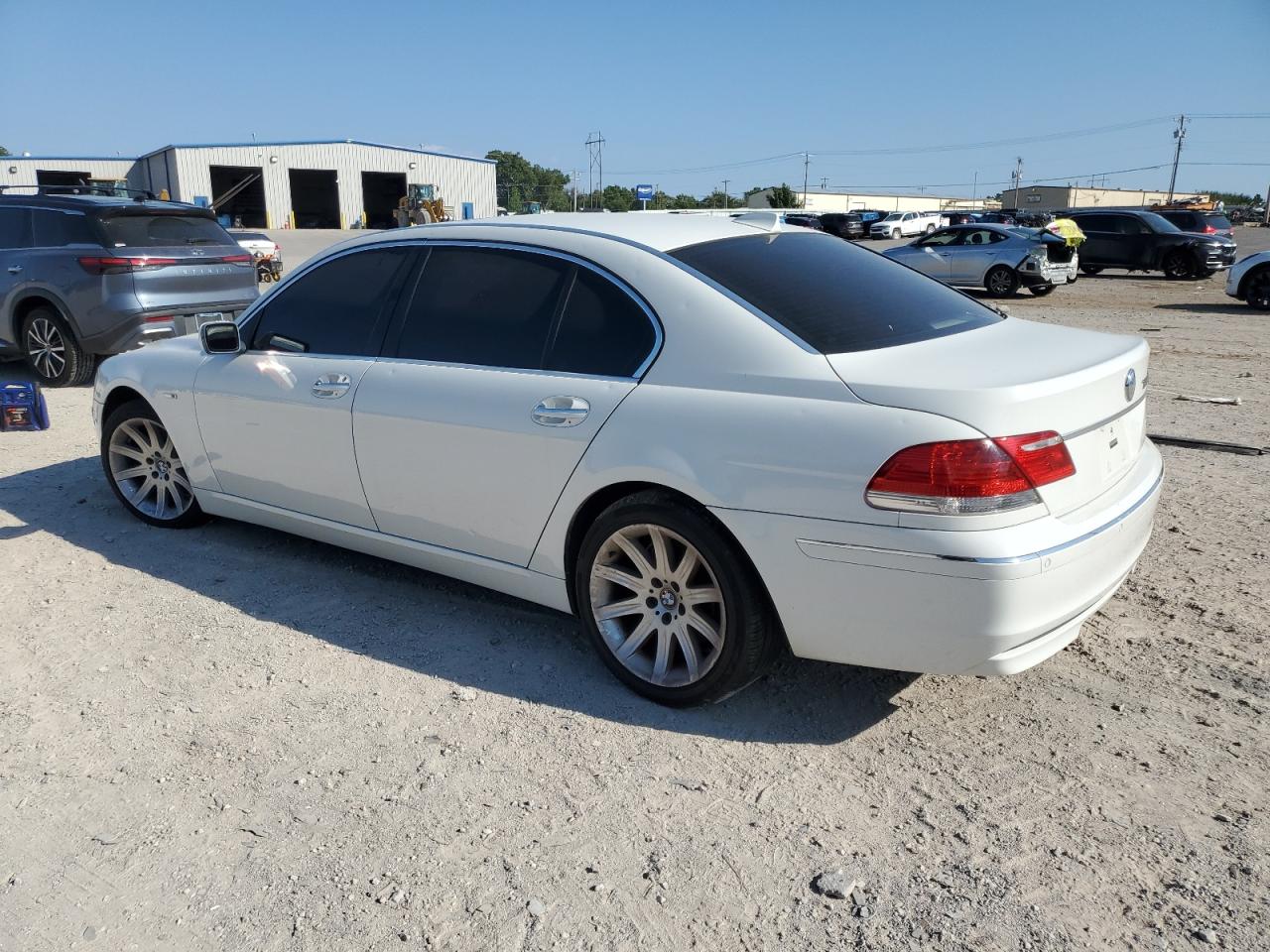 2006 Bmw 750 Li White vin: WBAHN83576DT63503