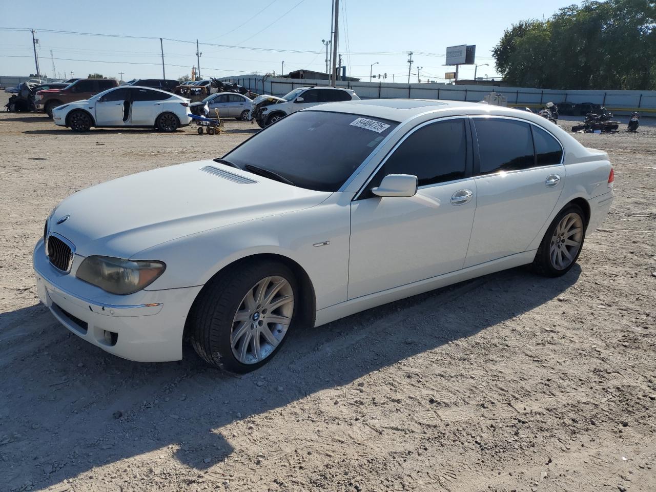 2006 Bmw 750 Li White vin: WBAHN83576DT63503