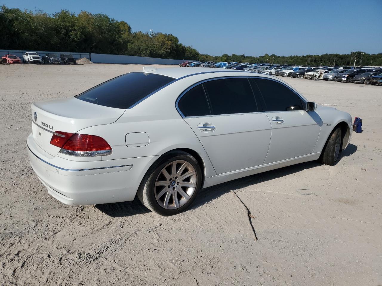 2006 Bmw 750 Li White vin: WBAHN83576DT63503