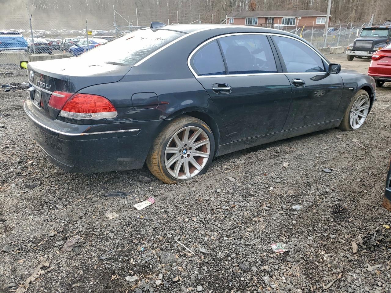 2007 Bmw 750 Black vin: WBAHN83577DT66709