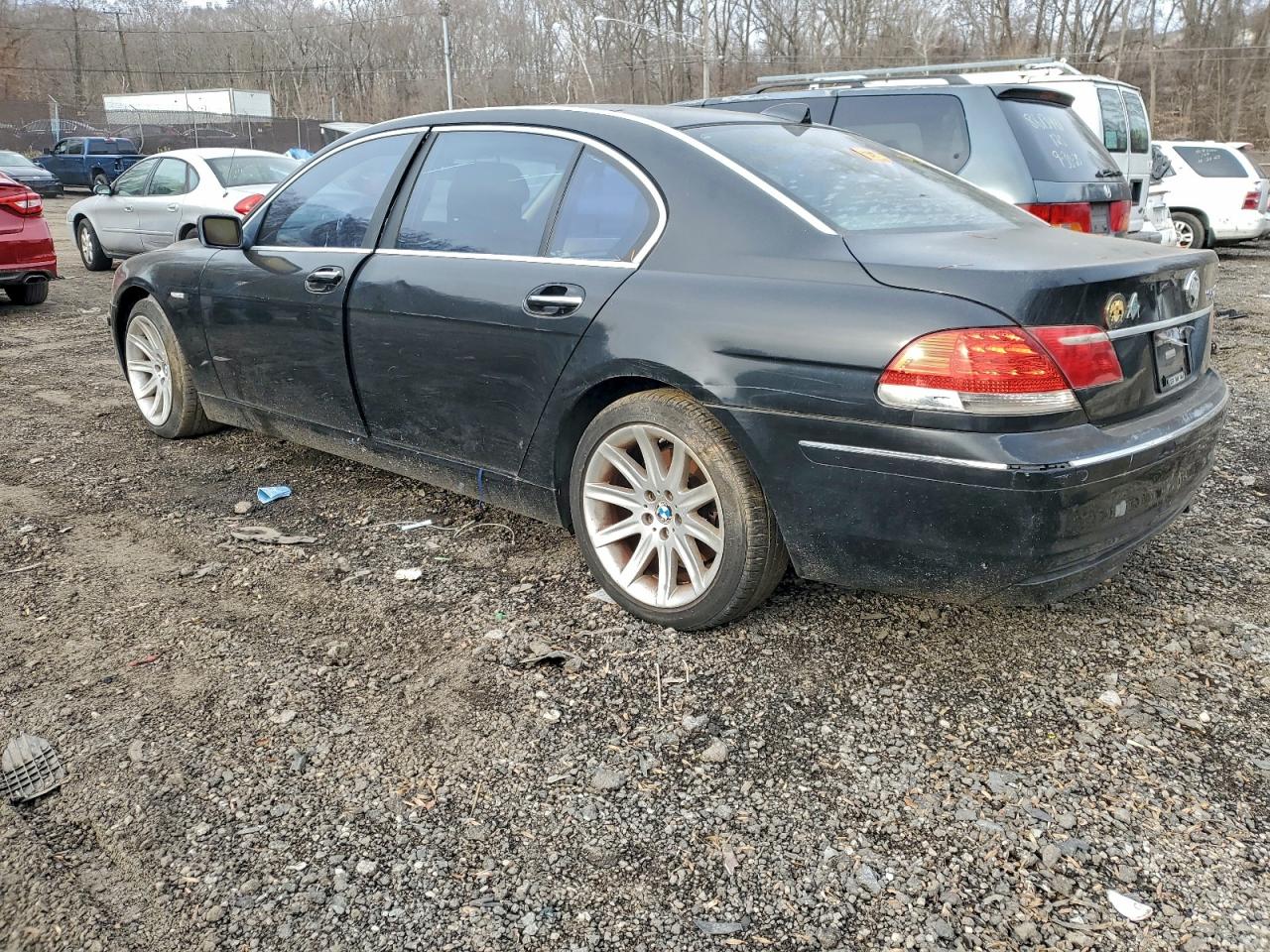 2007 Bmw 750 Black vin: WBAHN83577DT66709
