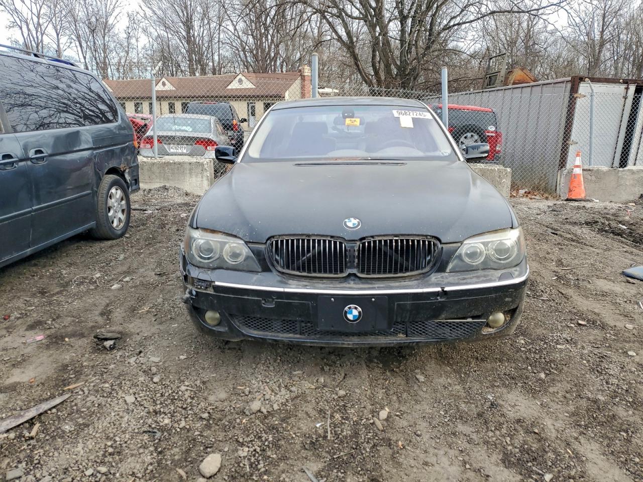 2007 Bmw 750 Black vin: WBAHN83577DT66709