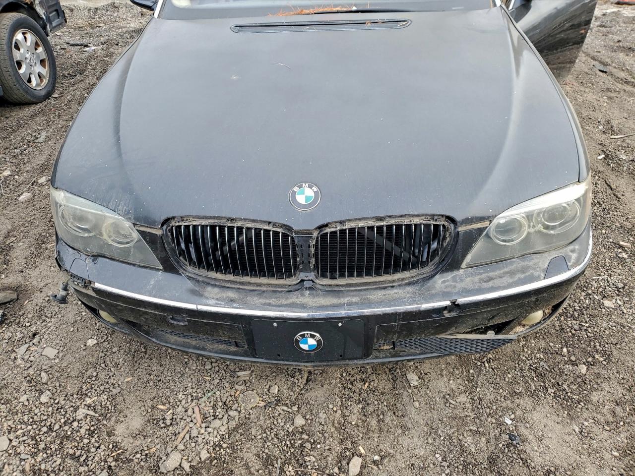 2007 Bmw 750 Black vin: WBAHN83577DT66709