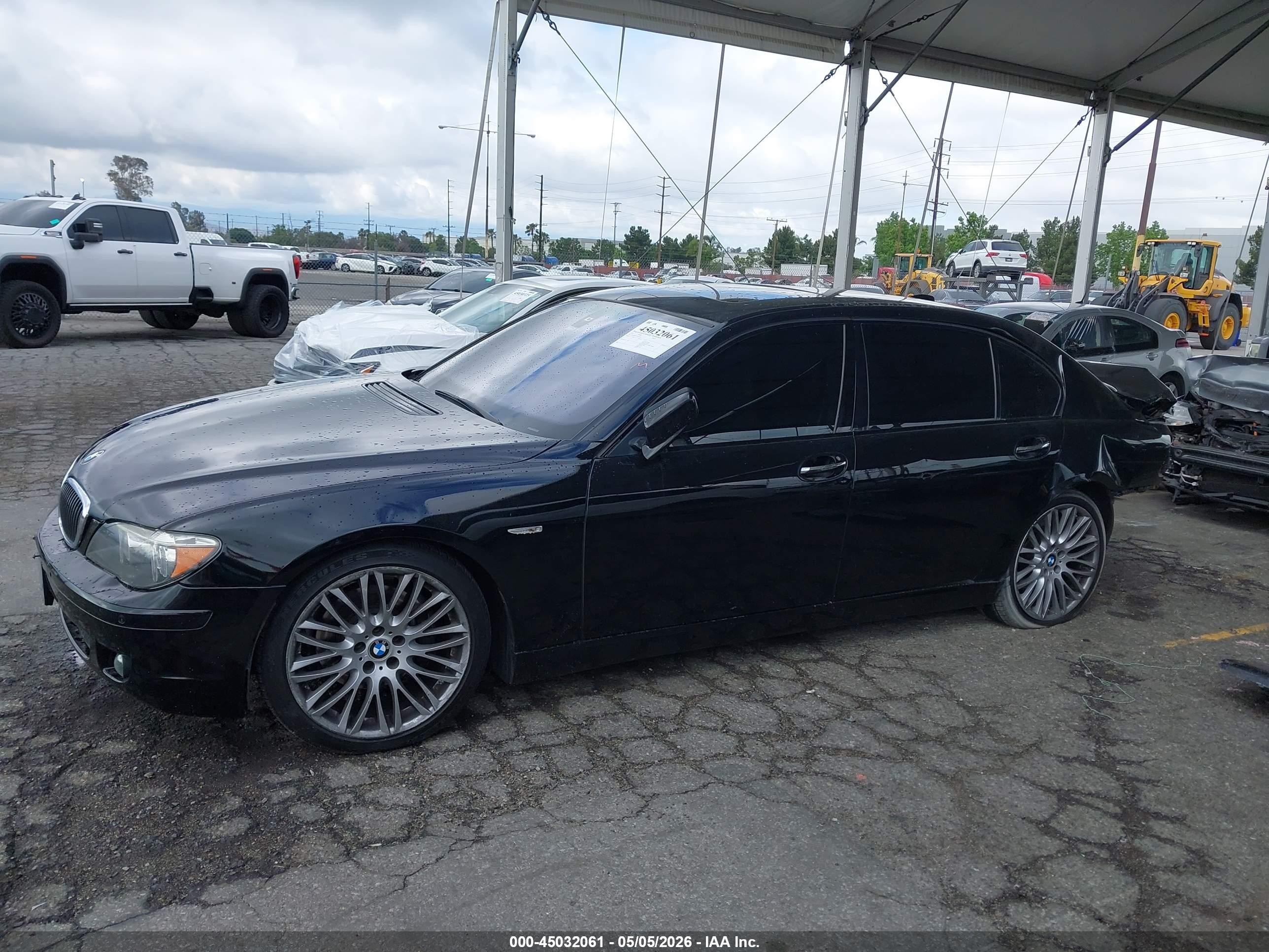 2007 Bmw 750li   Black vin: WBAHN83577DT71991