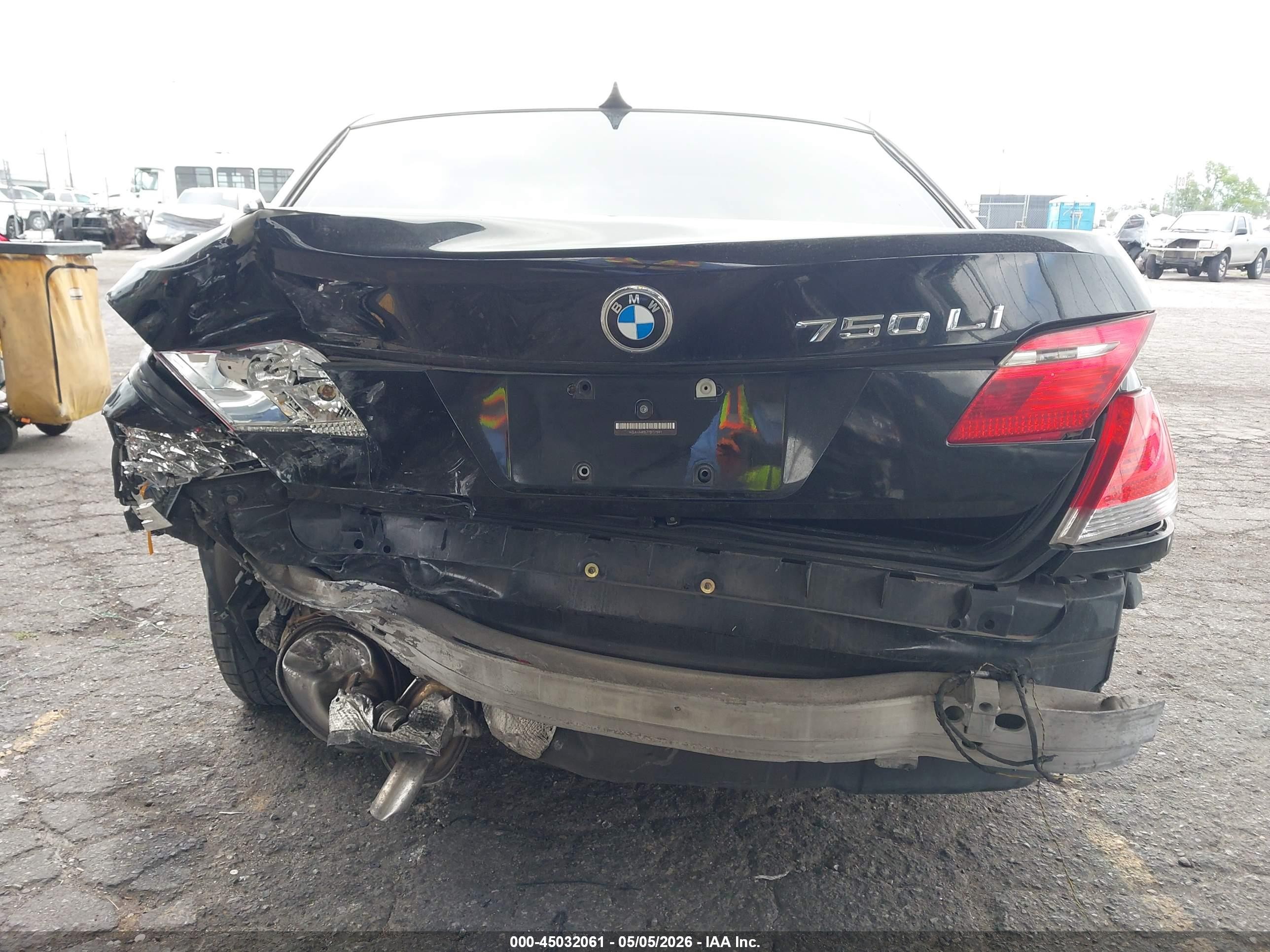 2007 Bmw 750li   Black vin: WBAHN83577DT71991