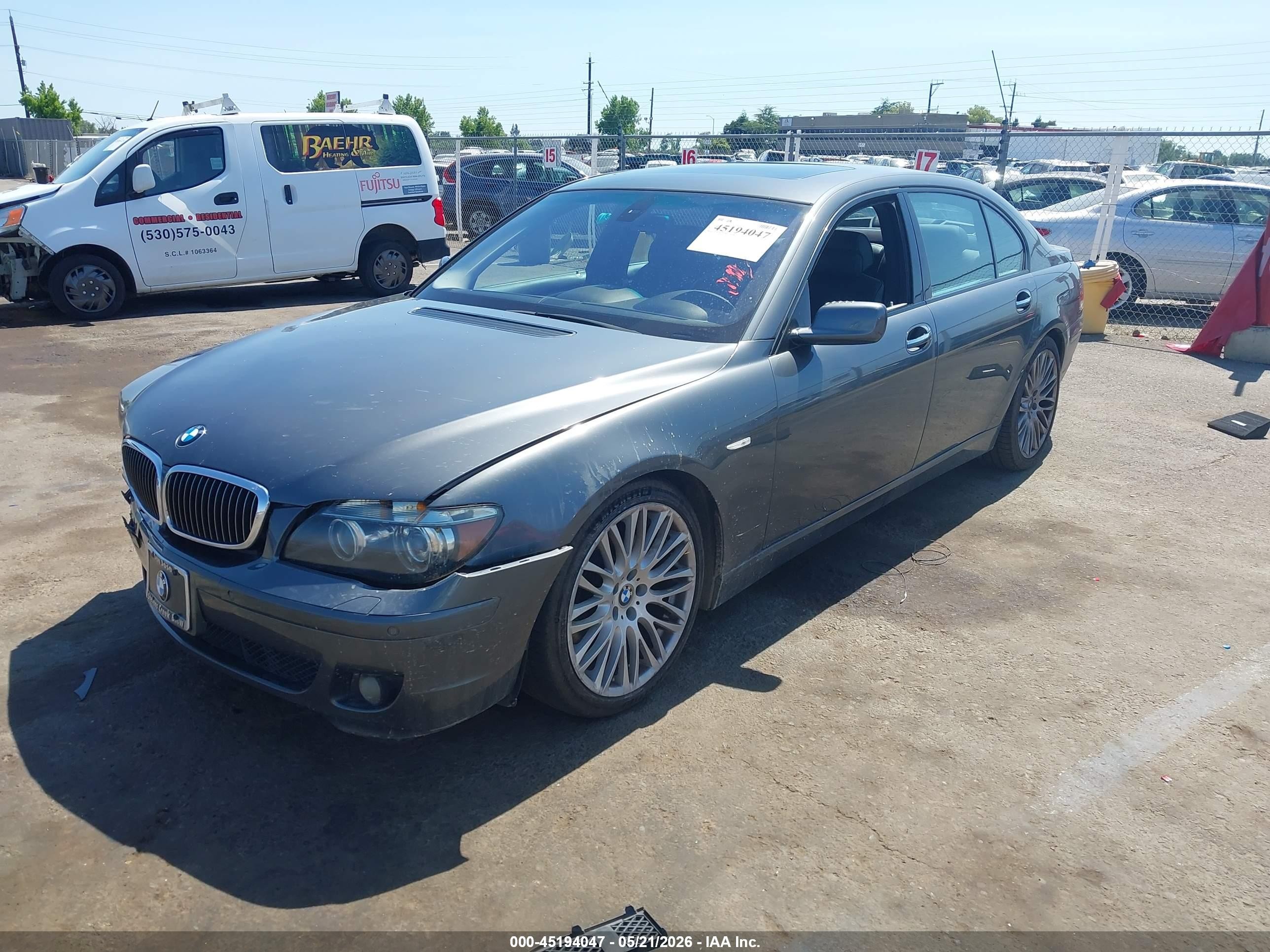 2007 Bmw 750li   Black vin: WBAHN83577DT72431
