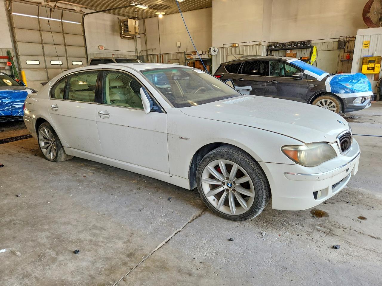 2008 Bmw 750 Li White vin: WBAHN83578DT77629