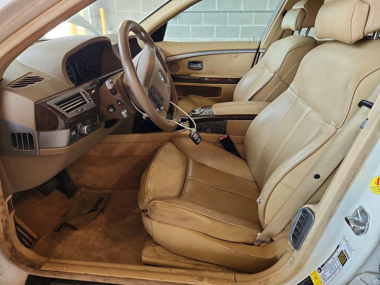 2008 Bmw 750 Li White vin: WBAHN83578DT77629