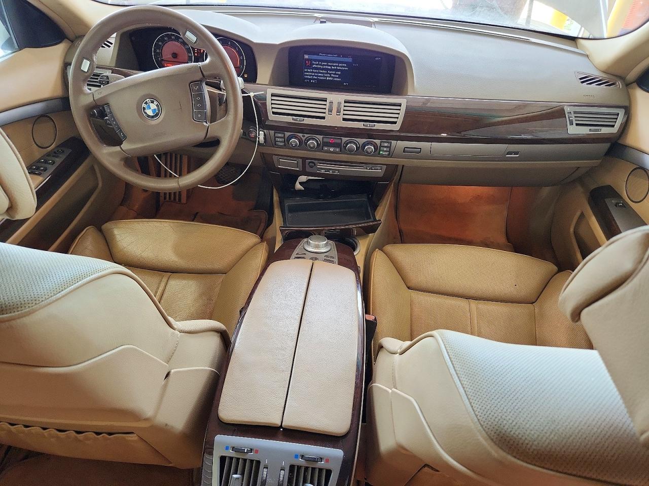 2008 Bmw 750 Li White vin: WBAHN83578DT77629
