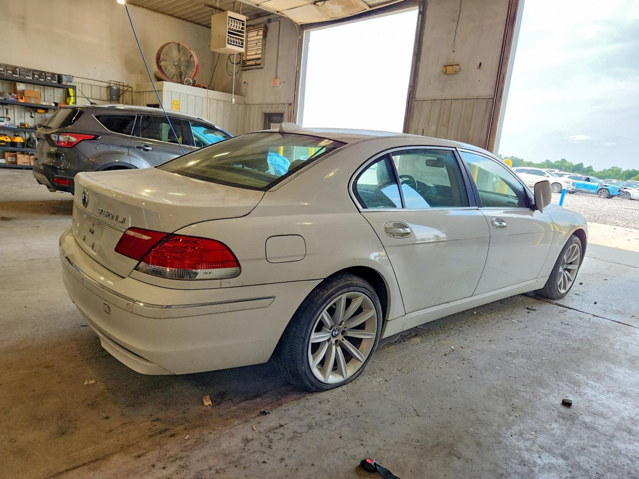 2008 Bmw 750 Li White vin: WBAHN83578DT77629