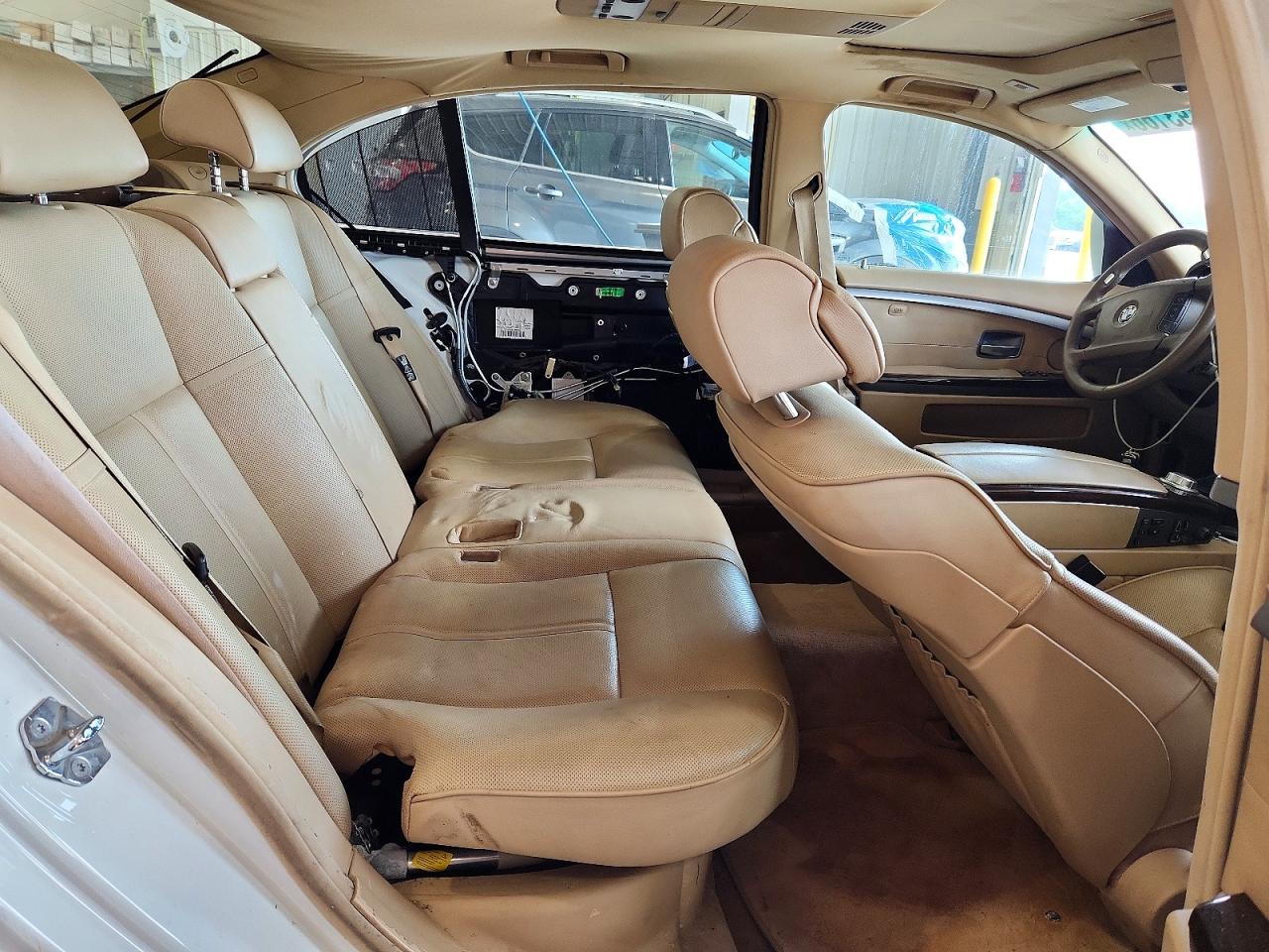 2008 Bmw 750 Li White vin: WBAHN83578DT77629