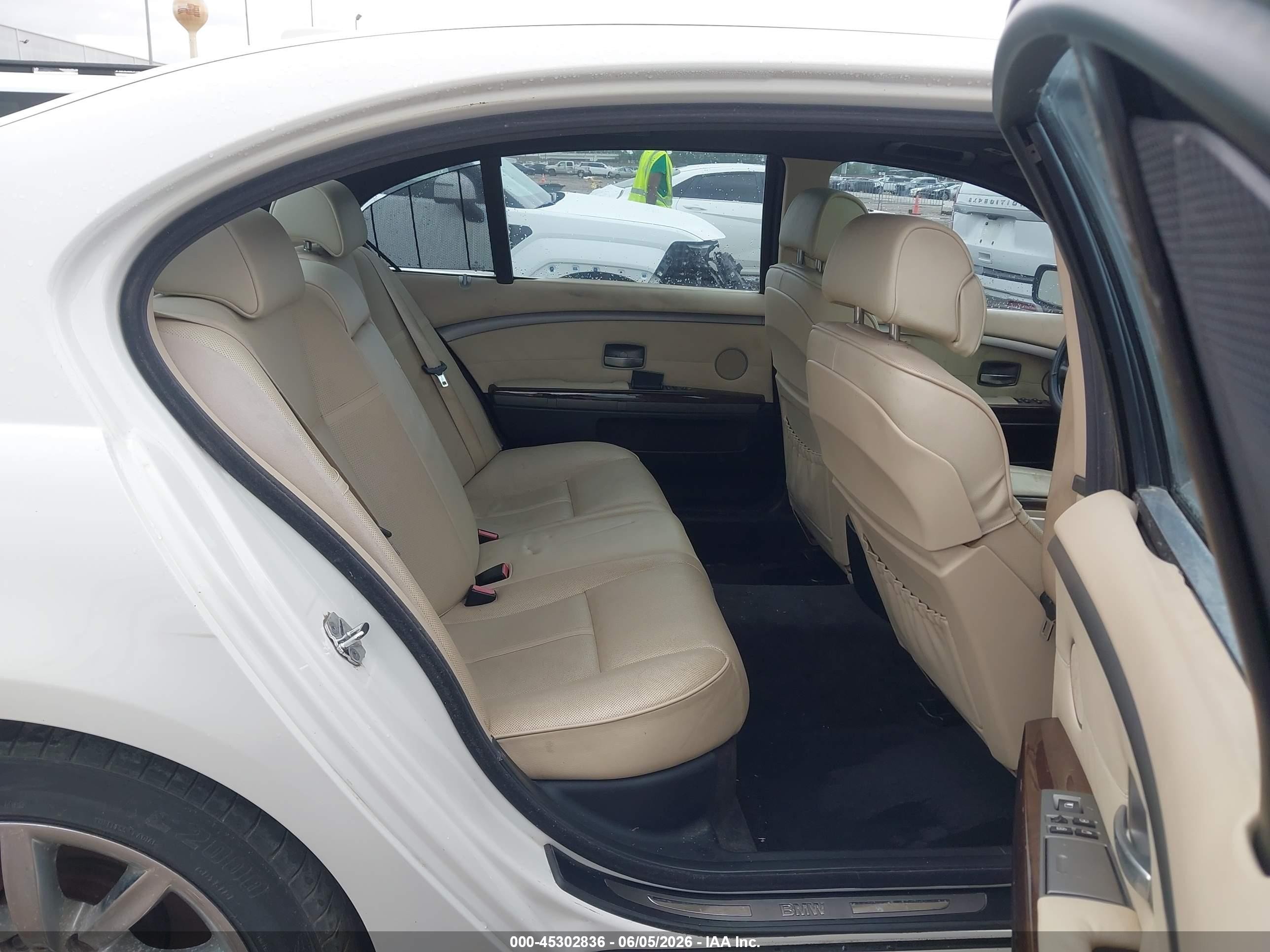 2008 Bmw 750li   White vin: WBAHN83578DT82135