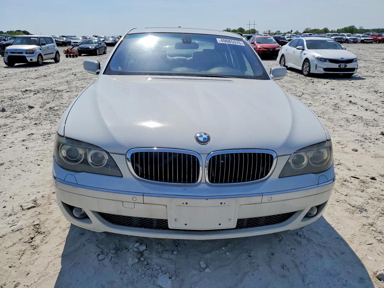 2008 Bmw 750 Li White vin: WBAHN83578DT83642