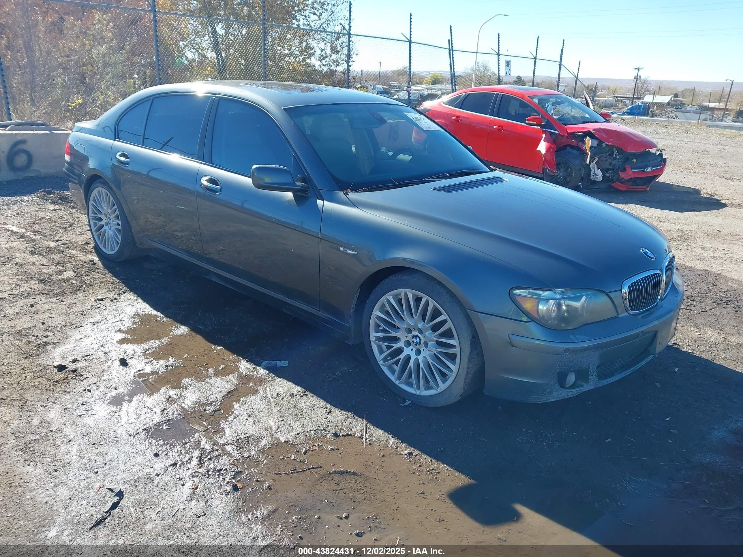 2008 Bmw 750li   Gray vin: WBAHN83578DT85889