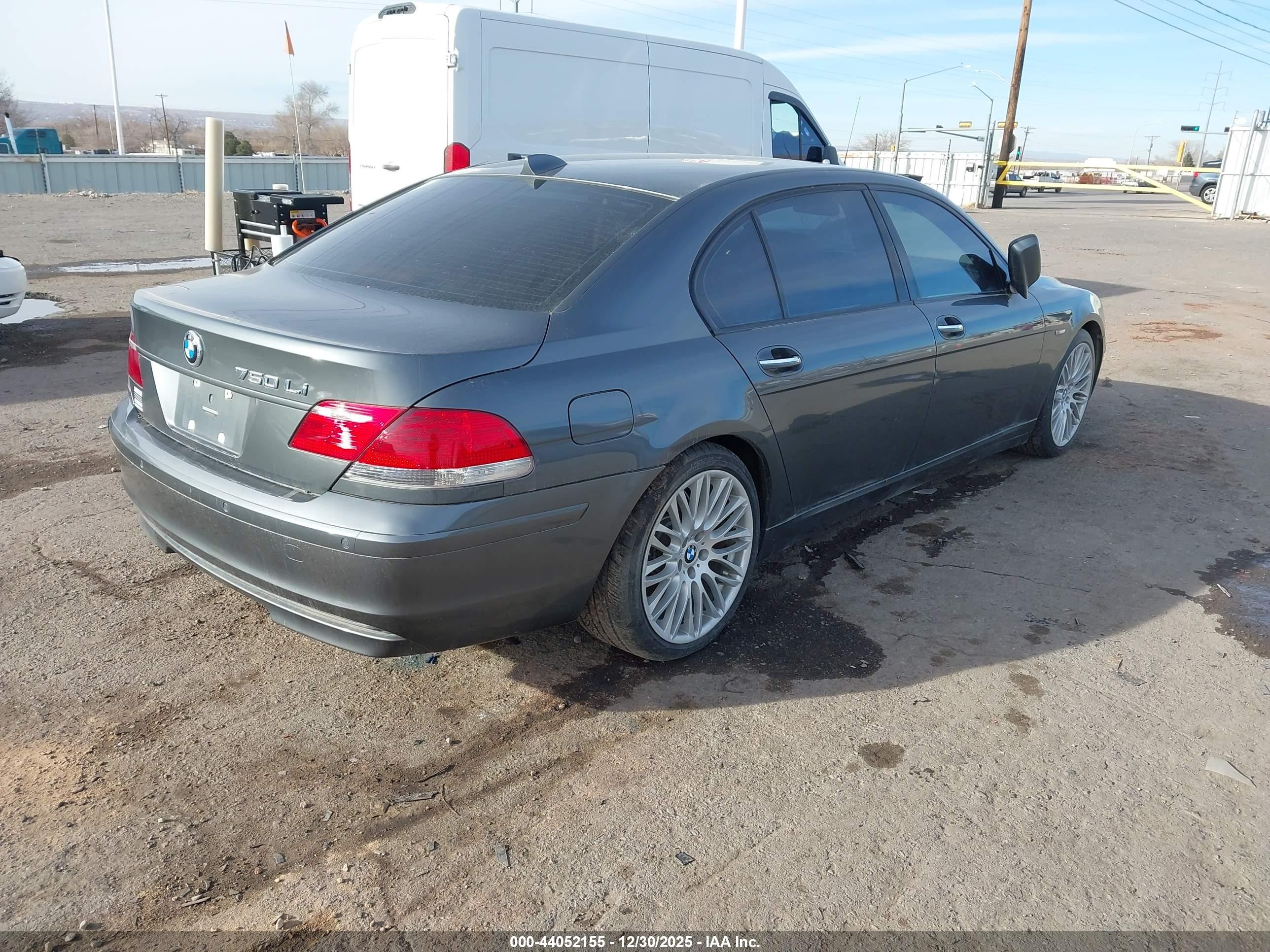 2008 Bmw 750li   Gray vin: WBAHN83578DT85889