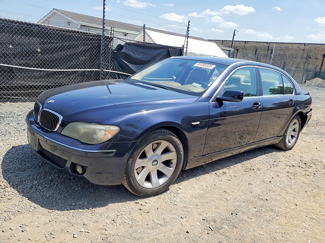 2006 Bmw 750 Li Blue vin: WBAHN83586DT36150
