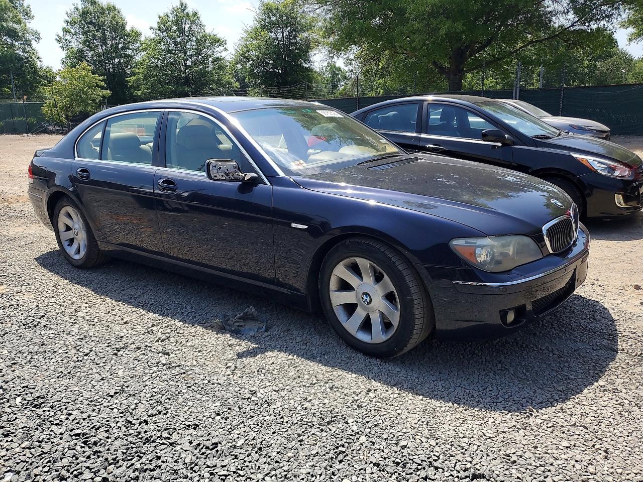 2006 Bmw 750 Li Blue vin: WBAHN83586DT36150