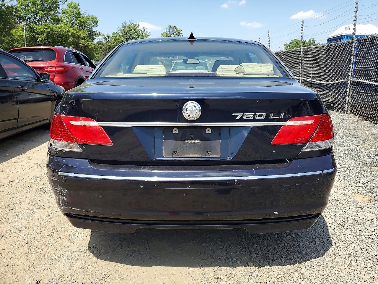 2006 Bmw 750 Li Blue vin: WBAHN83586DT36150