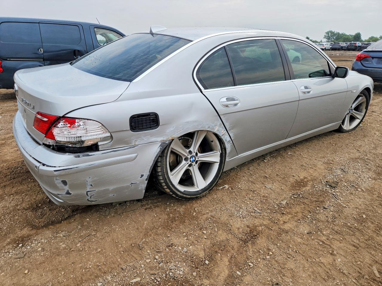 2006 Bmw 750 Li Silver vin: WBAHN83586DT39100