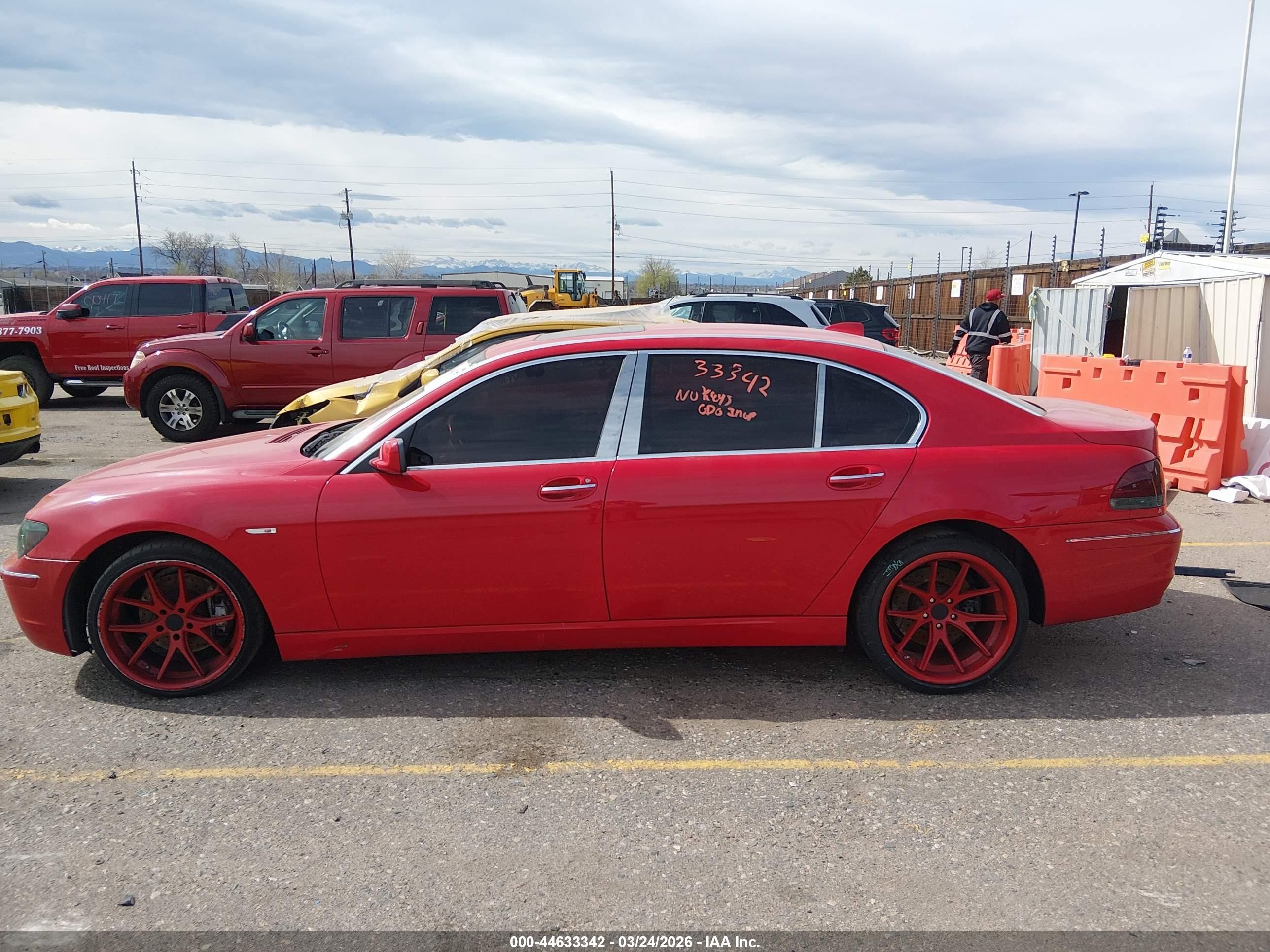2006 Bmw 750li Red vin: WBAHN83586DT63820