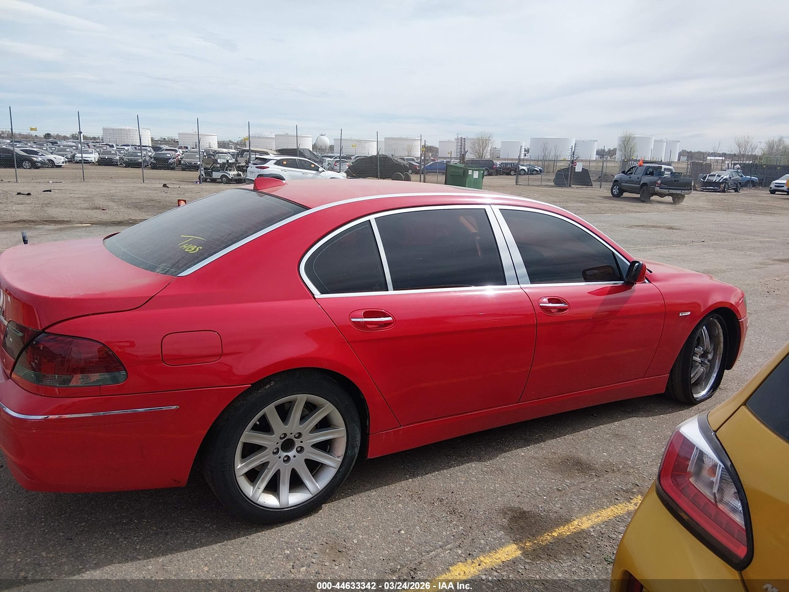 2006 Bmw 750li Red vin: WBAHN83586DT63820