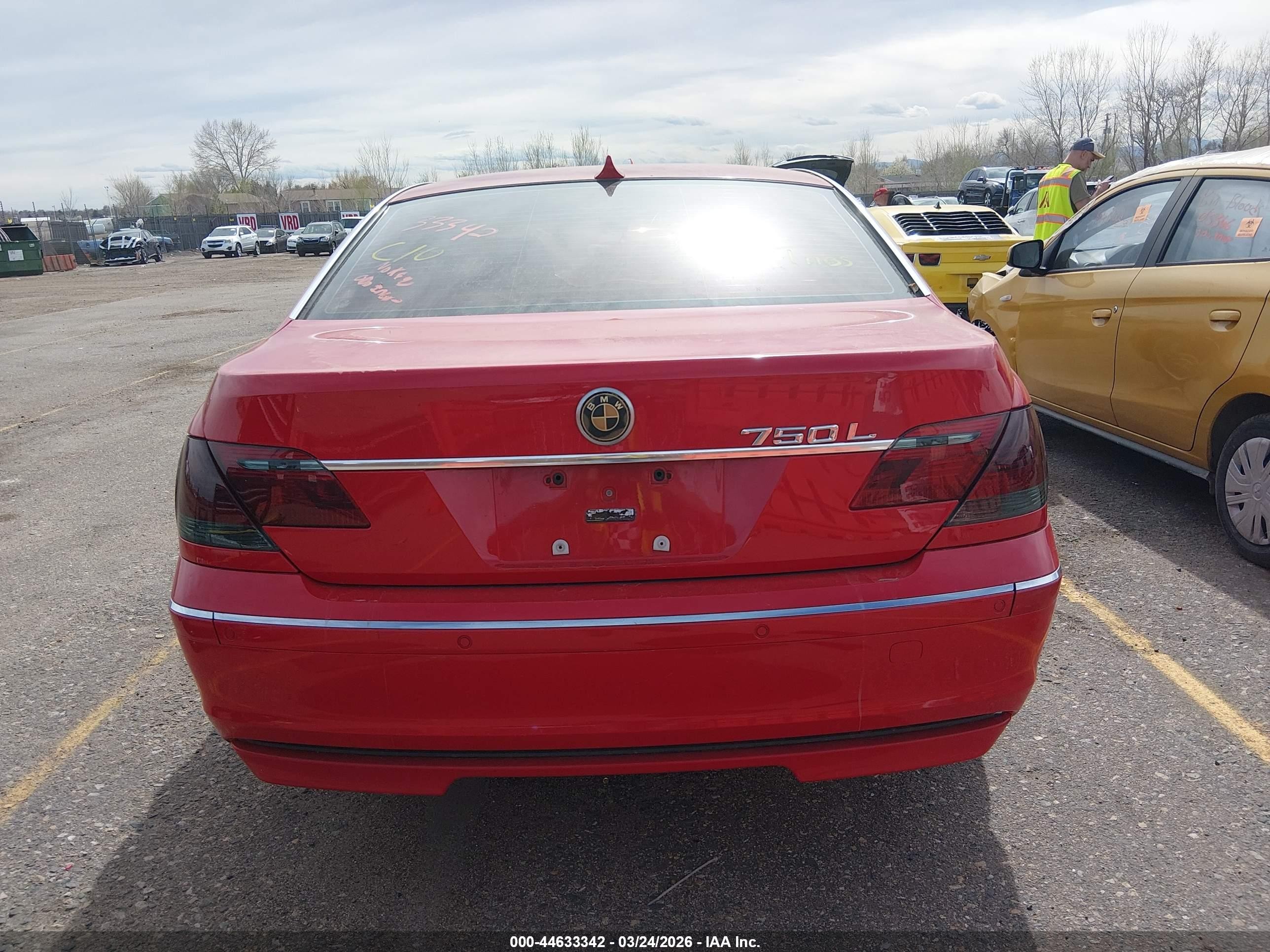 2006 Bmw 750li Red vin: WBAHN83586DT63820