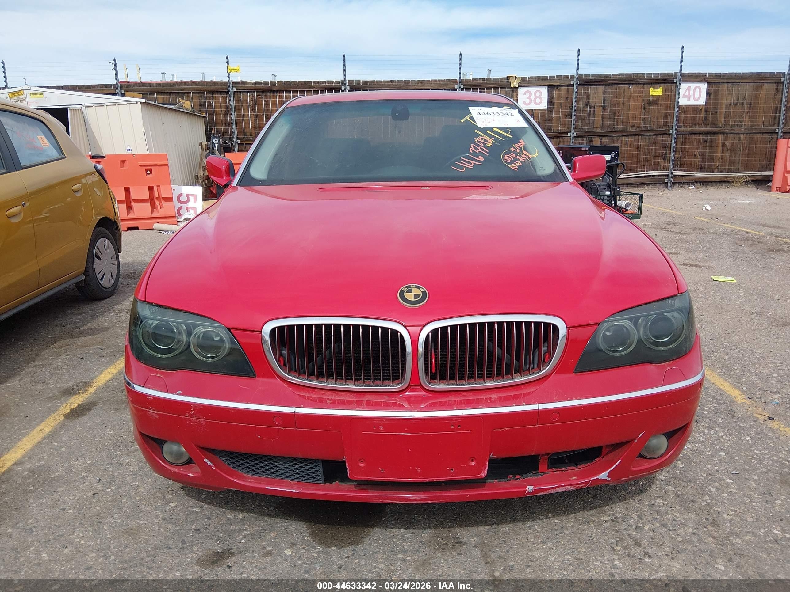 2006 Bmw 750li Red vin: WBAHN83586DT63820
