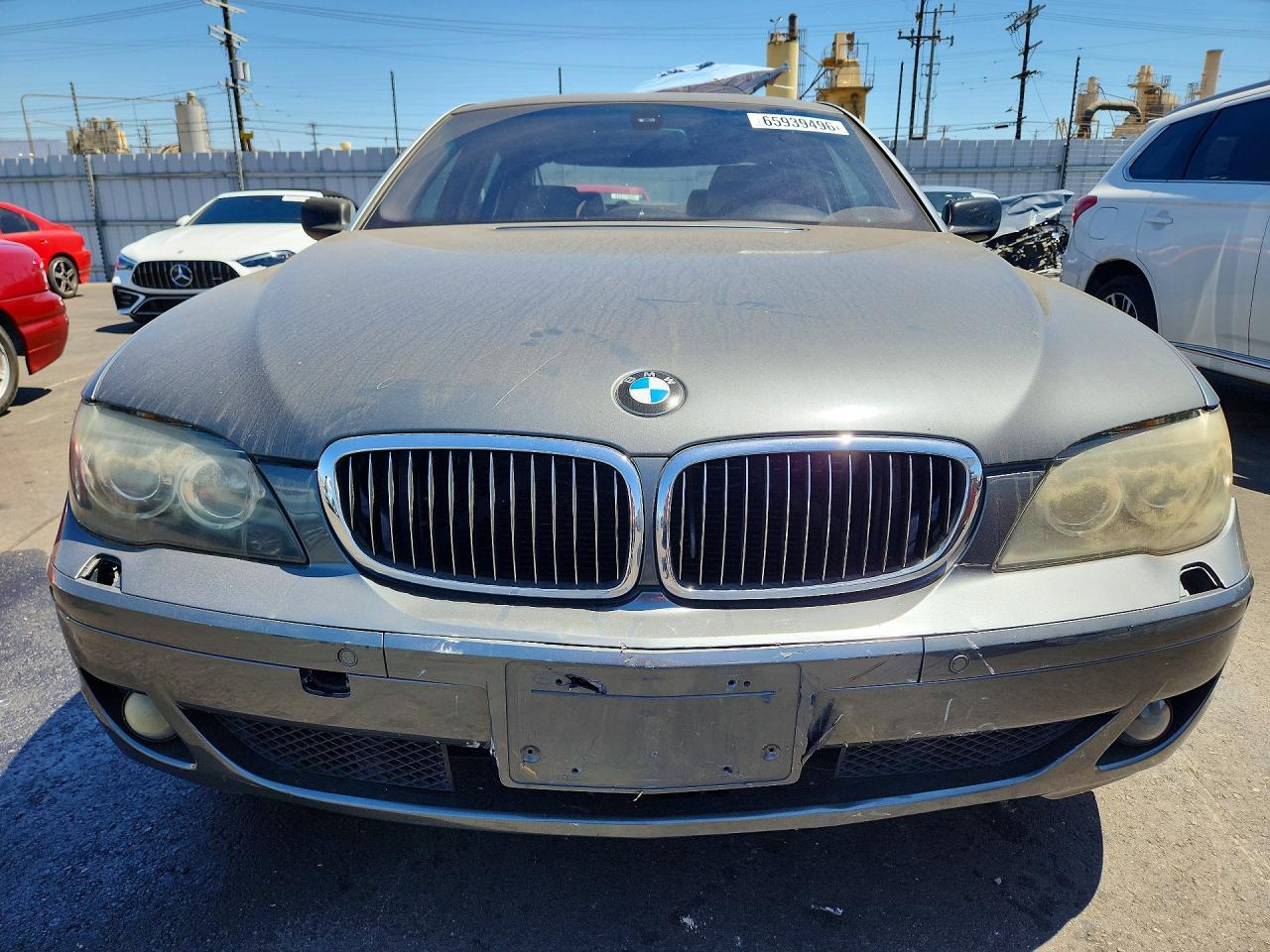 2007 Bmw 750 Gray vin: WBAHN83587DT67089