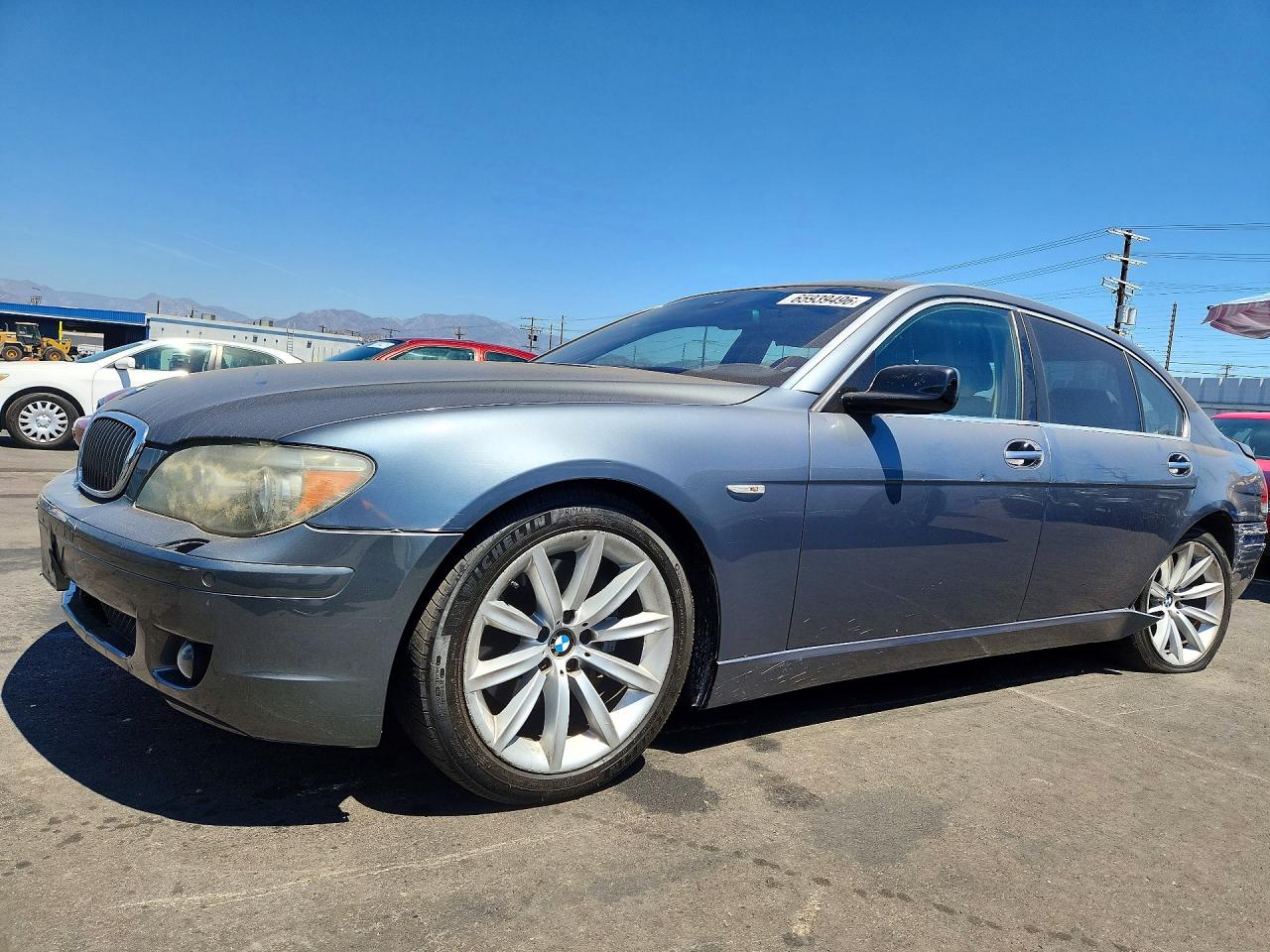 2007 Bmw 750 Gray vin: WBAHN83587DT67089