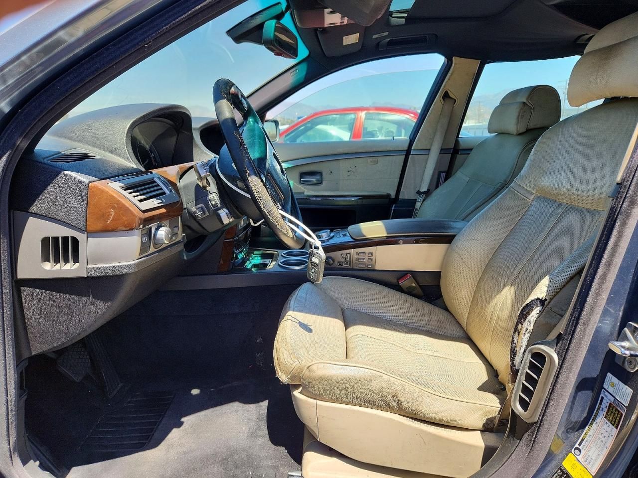 2007 Bmw 750 Gray vin: WBAHN83587DT67089