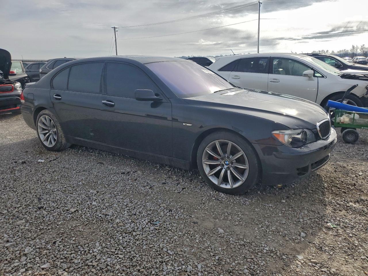 2007 Bmw 750 Черный vin: WBAHN83587DT73832