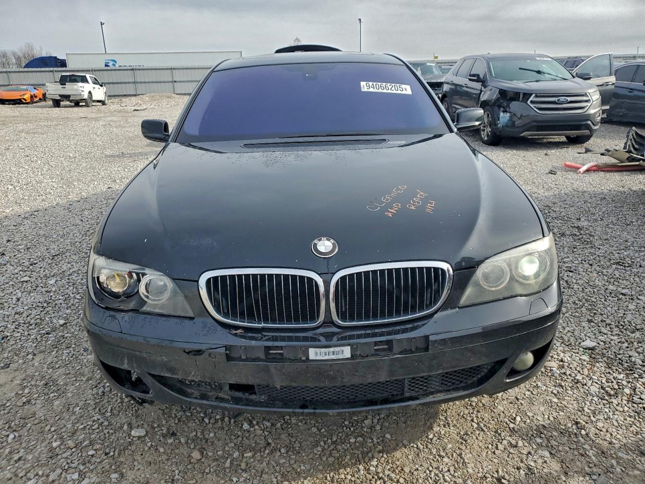 2007 Bmw 750 Черный vin: WBAHN83587DT73832