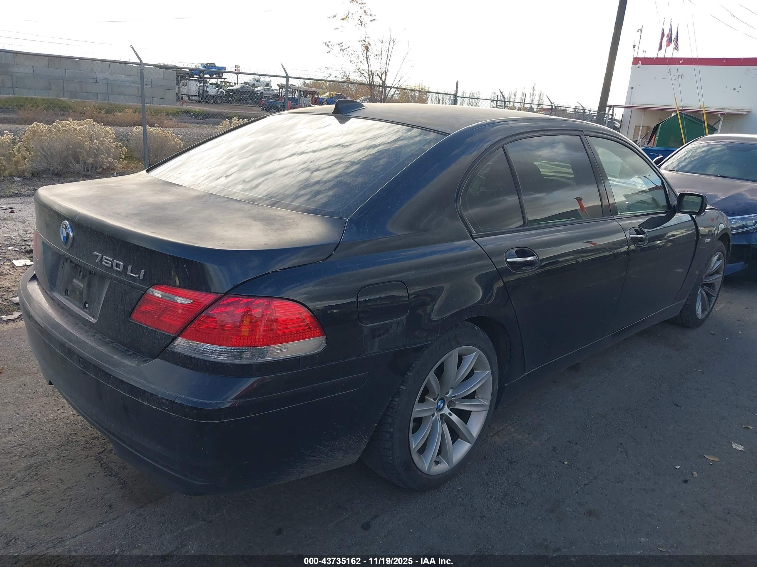 2008 Bmw 750li   Black vin: WBAHN83588DT79311